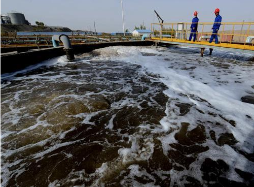 (圖:動(dòng)物屠宰廢水泡沫現(xiàn)場)