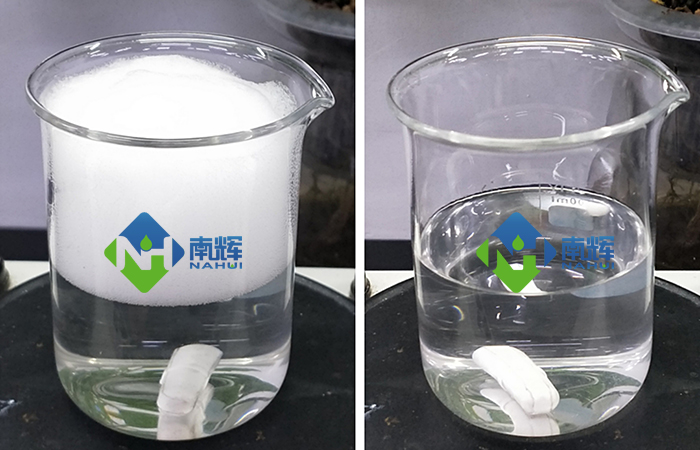 (圖:消泡劑除泡效果)