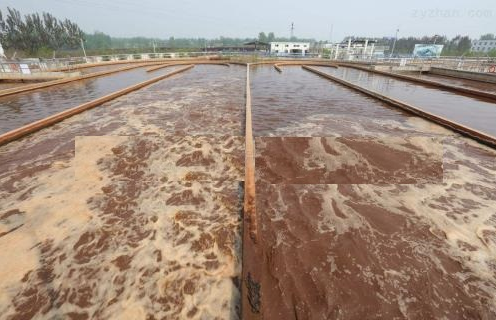 (圖:電廠煙氣脫硫廢水起泡泡沫池)