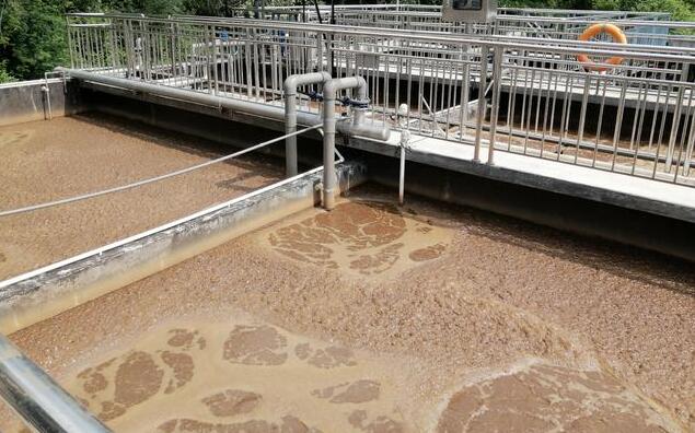 (圖:造紙紙漿廢水處理池起泡場景)